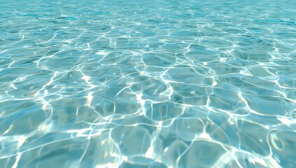 Obraz premium Sparkling blue water surface with sunlight reflections