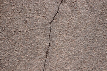 A close-up shot of a cracked wall