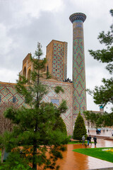 an ancient and very beautiful madrasah in Bukhara