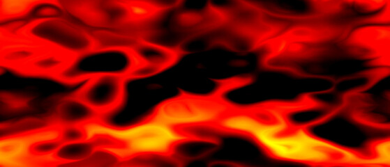 Abstract artistic illustration featuring fiery flames in vibrant red and yellow hues