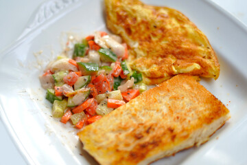 healthy foods on white dish