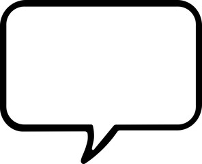 Fototapeta premium Black Outline speech bubbles. communication concept, Speak bubble text, vector set of flat message bubbles show chat bubble or dialog boxes, Vector Illustration !