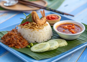 Prawn Fried Rice with Spicy Sauce Recipe