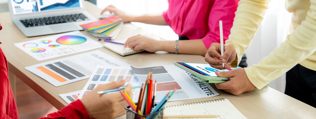 Business data dashboard provide business intelligence analytic for marketing strategy planning brisk with big data set to analyze customer demands and foreseeing business future