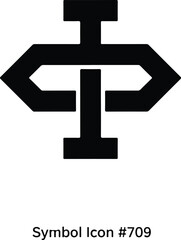 Obraz premium Abstract Geometric Black Symbol Icon Design.