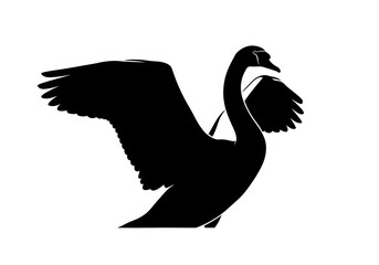 Obraz premium vector silhouette of a bird