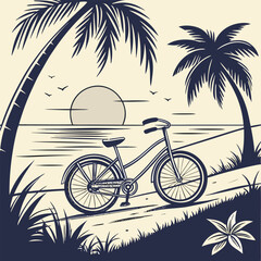bicycle on the beach