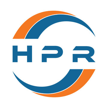 HPR letter design. HPR letter technology logo design on a White background. HPR  Monogram logo design for an entrepreneur and business.