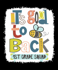 bee back to school design for teacher and students who love bees and surprise your classroom in your first day of school, Perfect Gift Idea for Boys Girls Teachers bee lovers