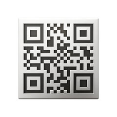 Shiny metallic QR code for scanning and digital information transfer
