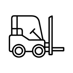 Find forklift truck vector icon stock illustration material handling equipment vehicle design element