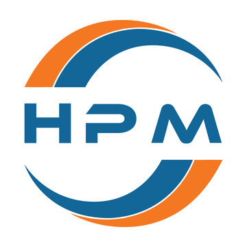 HPM letter design. HPM letter technology logo design on a White background. HPM Monogram logo design for an entrepreneur and business.
