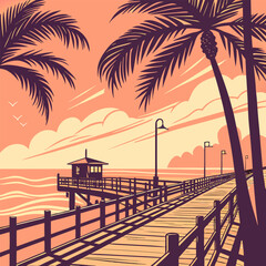 sunset at the beach