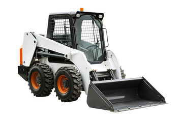 White Skid Steer Loader With