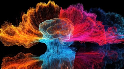 Colorful Abstract Explosion of Light and Energy