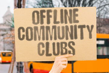 Offline Community Clubs run crews — via offline community clubs. BELONGING. LOCAL. TOGETHERNESS....