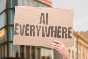 AI everywhere signals systems becoming integral to fundamental internet protocols. AUTOMATION....