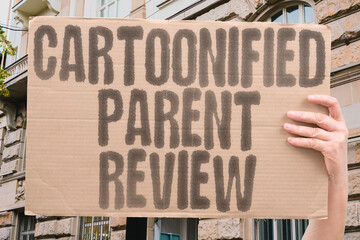 Cartoonified parent review; fun, parenting-as-product humor goes meta. SATIRE. MEME. PARODY....