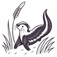 Skunk Vector Illustration