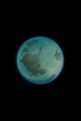 Globe, Blue-Green Atmosphere