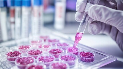 Laboratory Research with Petri Dishes and Pipette