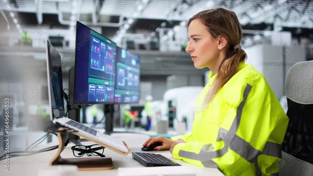 Aufkleber engineer operators using scada system