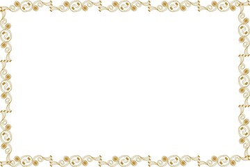 Simple Unique Frame with White Background, Golden Frame, Unique Style Frame, Border Frame, Photo Frame, Amaizing Frame