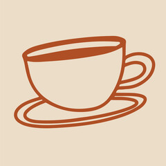 Icons Coffee Cappuccino Line art	
