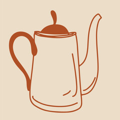 Icons Coffee Cappuccino Line art	
