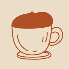 Icons Coffee Cappuccino Line art	
