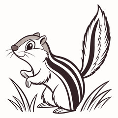 Chipmunk Vector Illustration