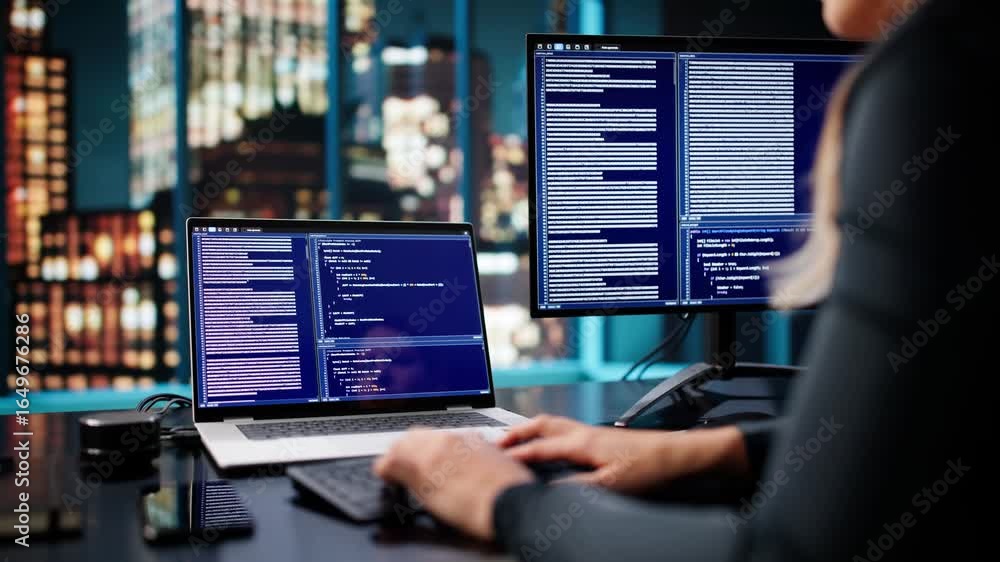 Aufkleber programmer at office coding website software