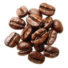 Roasted coffee beans clustered together (20)