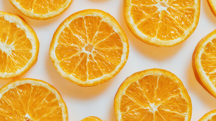 Juicy Orange Slices Arranged in a Circular Pattern. Ai gen.
