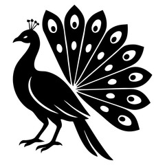 Obraz premium peacock icon vector