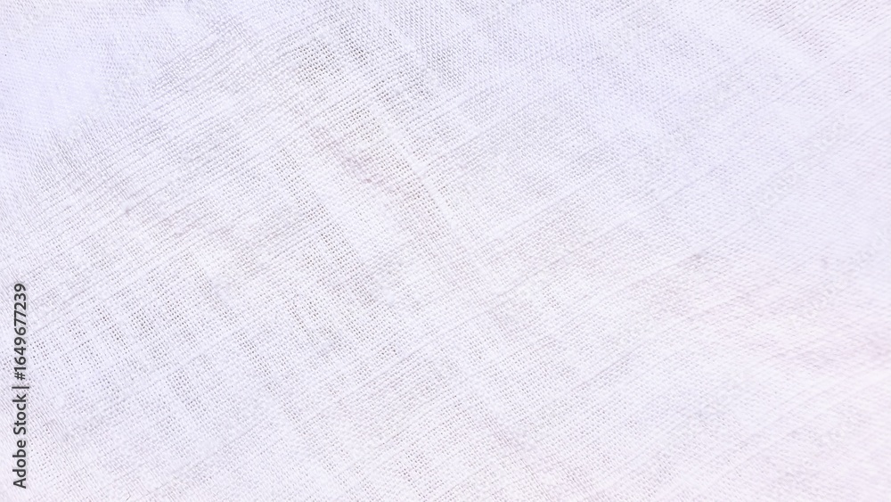 Poster subtle white linen fabric texture with diagonal weave pattern for minimal backgrounds or natural tex