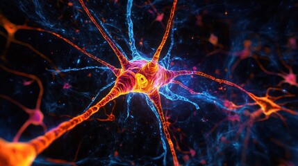 Colorful Neuron Structure in Abstract Space