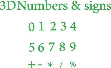 Numbers and Mathematical Symbols