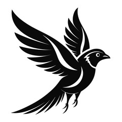 Obraz premium pigeon silhouette vector