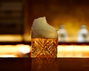 Cocktail with Foam | Signature Cocktail Garnish