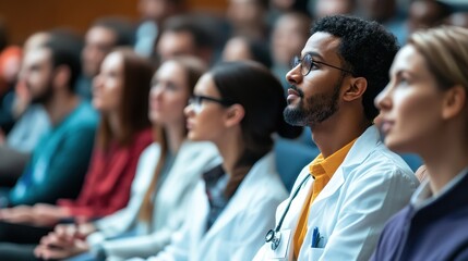 Engaged Audience at Medical Conference or Seminar