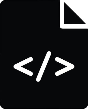 Code File Icon Programming Document Symbol.