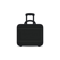 Travel Suitcase: Rolling Luggage, Carry-On Bag, Trip Essentials, Vacation Packing, Dark Silhouette, Minimalist Design, Journey Preparation, Departure, Arrival, Business Travel, Professional Case