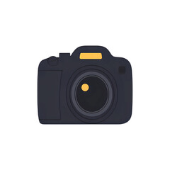 Sleek DSLR Camera Icon: Photography Equipment Vector Graphic