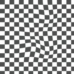 black and white checker board