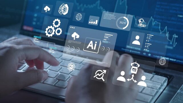 Analysts use AI technology websites or software to analyze technology data. AI Chatbots chat with AI, write code, use AI smart robots, artificial intelligence and dashboards for business data analysis