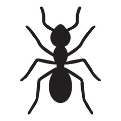 Ant Silhouette Vector Illustration 