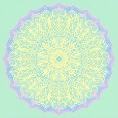 Pastel mandala design