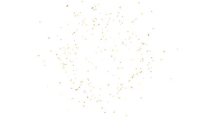 Transparent Gold confetti cannon exploding colorful joy festive celebration