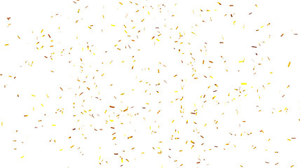 Gold and White Confetti PNG Transparent. Metallic Gold Sparkles with Confetti PNG, Golden Shiny Confetti PNG Transparent, Gold Foil Confetti Scatter PNG, 